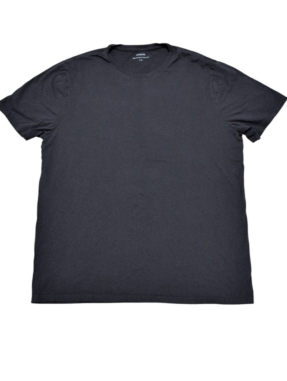 Vince T-shirt Black 100% Pima Cotton Men's Size Large